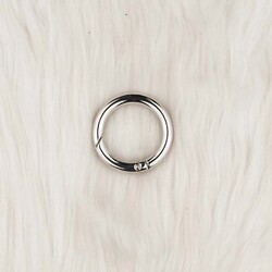 METAL YAYLI ÇANTA HALKASI 2.5 CM. GUMUS