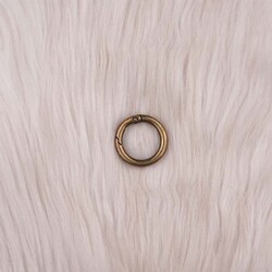 METAL YAYLI ÇANTA HALKASI 2 CM. ANTIK