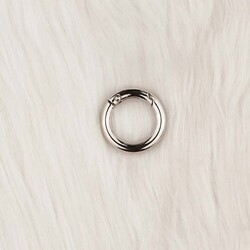 METAL YAYLI ÇANTA HALKASI 2 CM. GUMUS