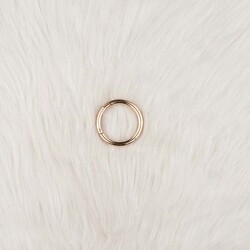 METAL YAYLI ÇANTA HALKASI 3.5 CM. ALTIN
