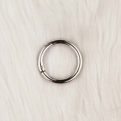 METAL YAYLI ÇANTA HALKASI 3.5 CM. GUMUS1