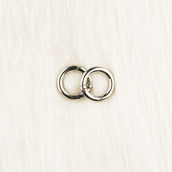 METAL YAYLI ÇANTA HALKASI DP-54-3- 2 CM. 51 GUMUS