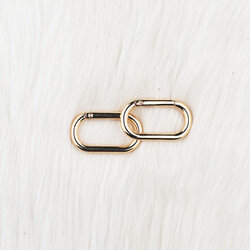 METAL YAYLI OVAL ÇANTA HALKASI DP-70-58 3.2 MM x1.6 MM ALTIN