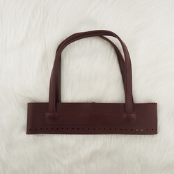 ÖRGÜLÜ ÇANTA ÜST TAKIM 7X31 CM BORDO