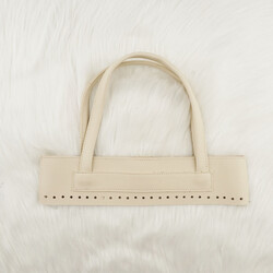 ÖRGÜLÜ ÇANTA ÜST TAKIM 7X31 CM EKRU