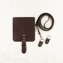 4'LÜ TELEFON ÇANTA SETİ 11X12 CM 120 CM. SAP BORDO