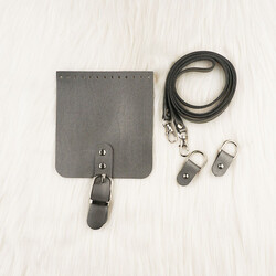 4'LÜ TELEFON ÇANTA SETİ 11X12 CM 120 CM. SAP GRI